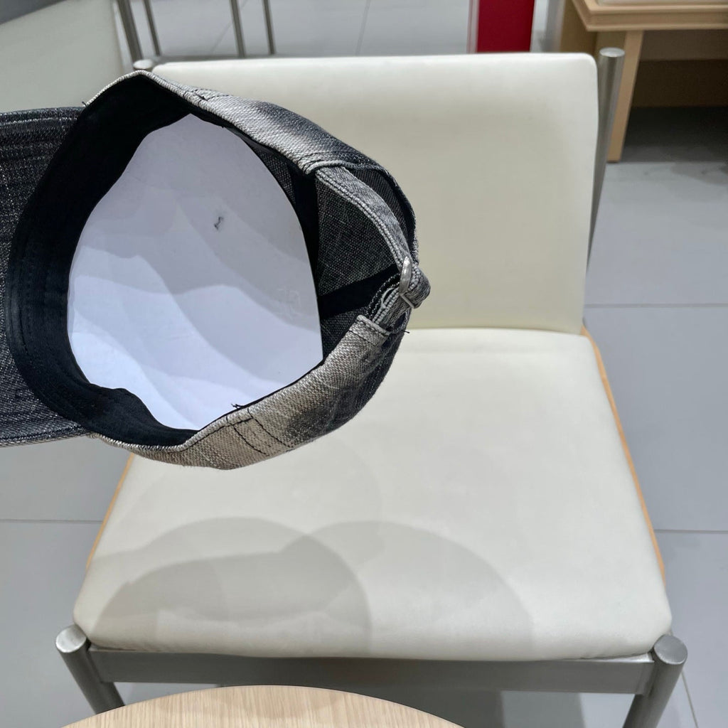 Chanel Baseball Cap Gray in Denim 192109