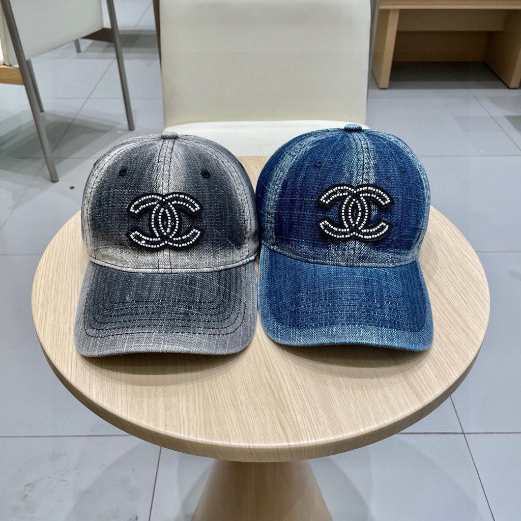 Chanel Baseball Cap Blue in Denim 192108