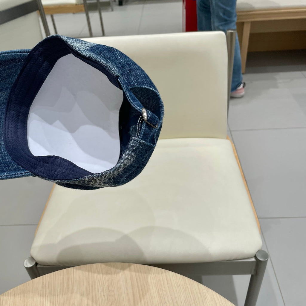 Chanel Baseball Cap Blue in Denim 192108
