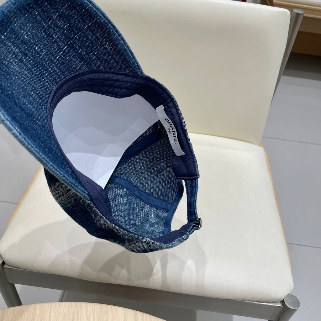 Chanel Baseball Cap Blue in Denim 192108