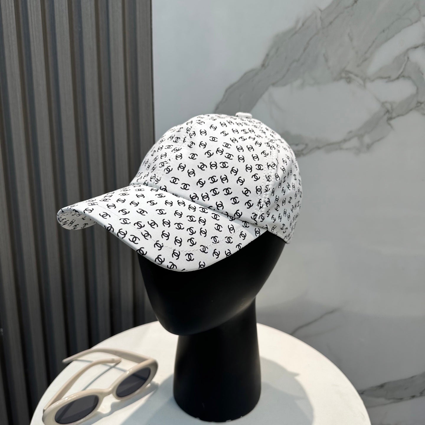 Chanel Classic Baseball Cap Style White in Cloth 192003