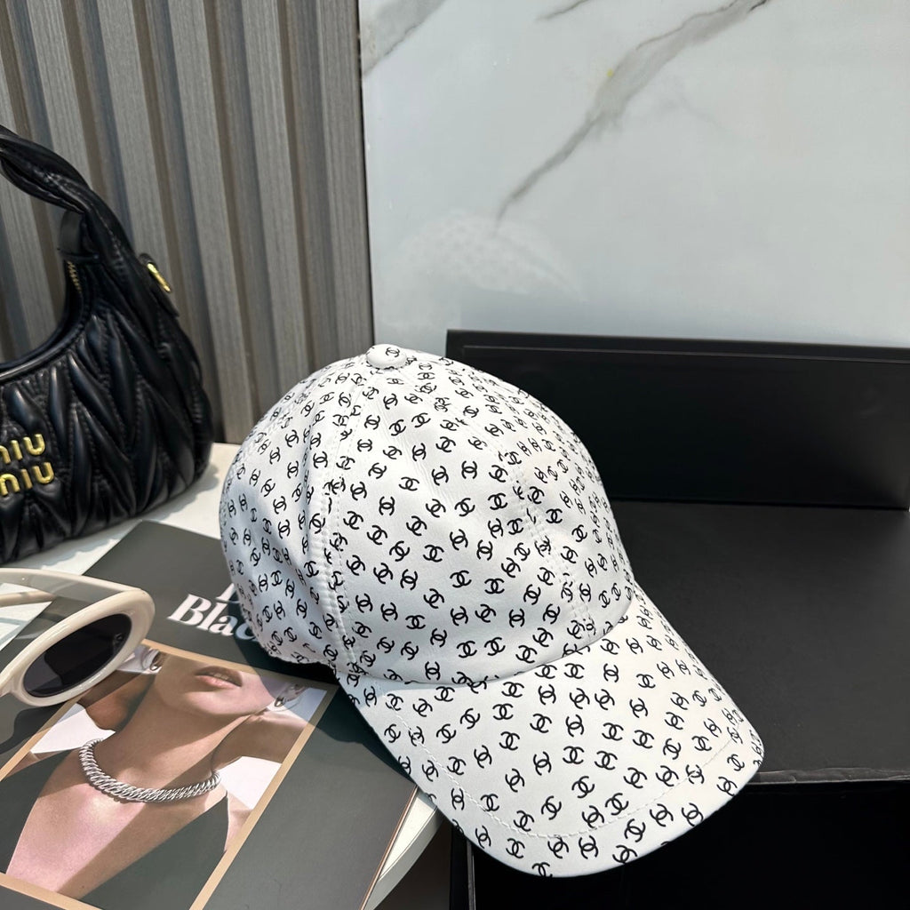 Chanel Classic Baseball Cap Style White in Cloth 192003