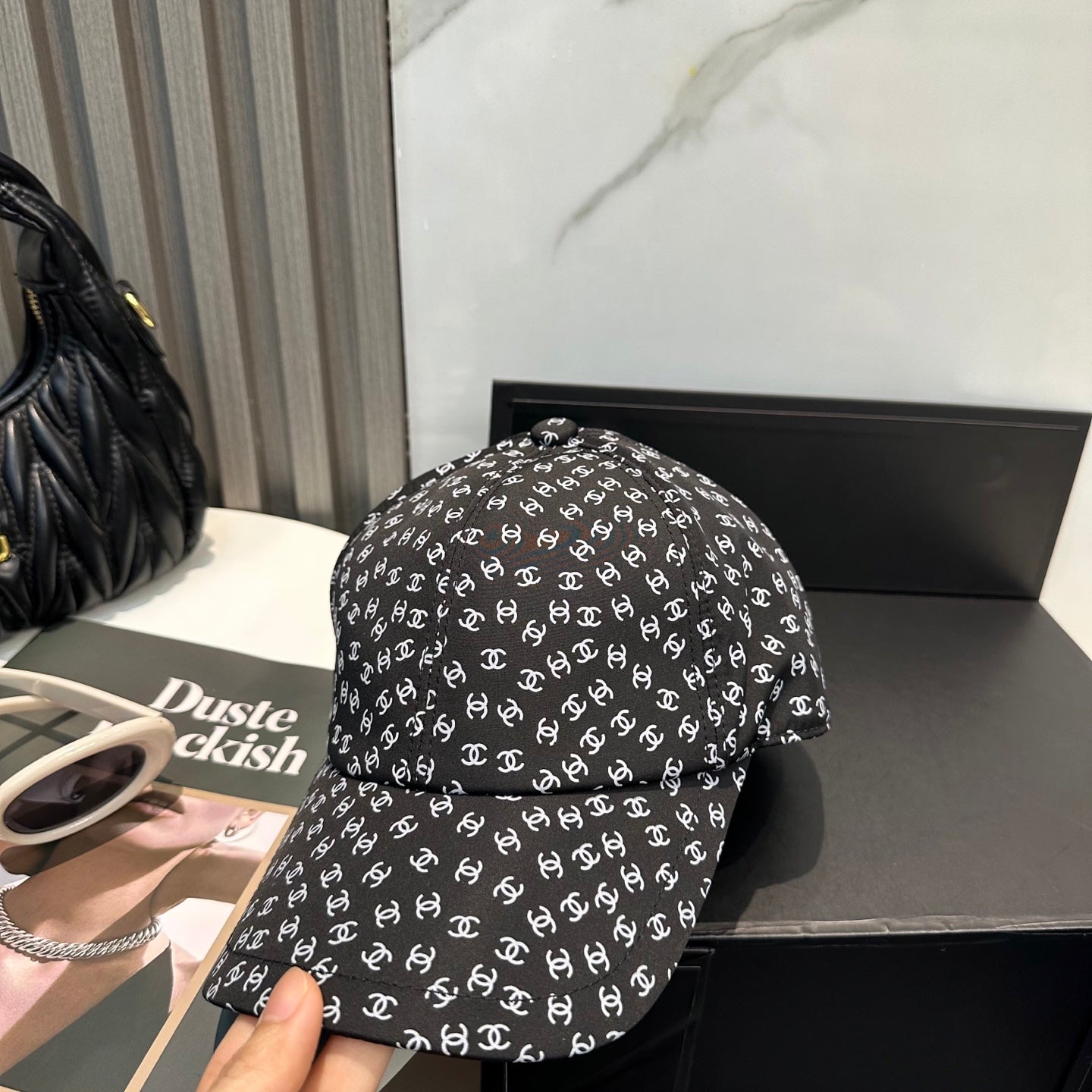Chanel Classic Baseball Cap Style Black in Cloth 192002