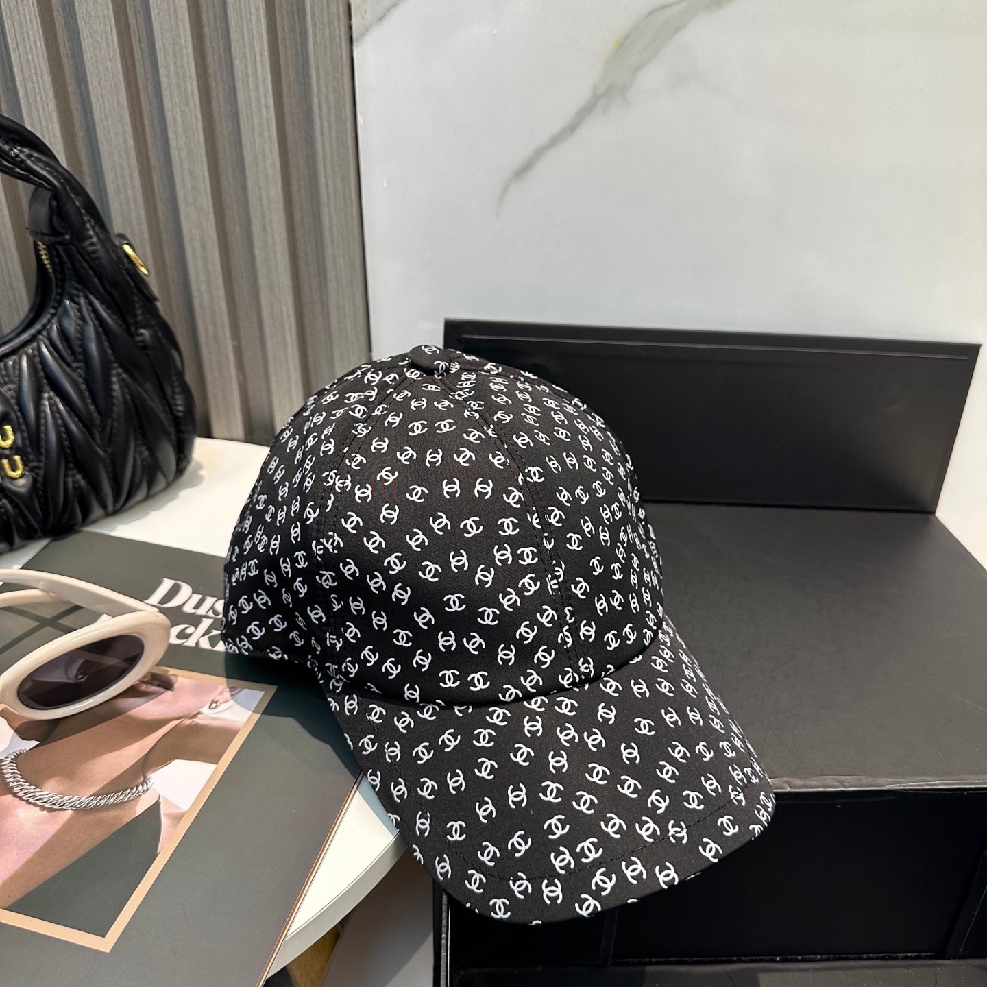 Chanel Classic Baseball Cap Style Black in Cloth 192002
