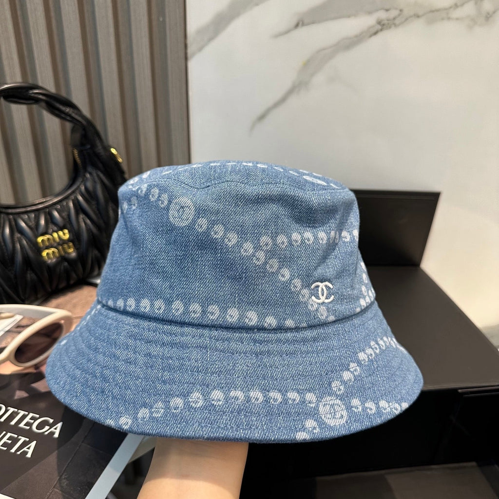 Chanel Bucket hat Light Blue in Denim 197870