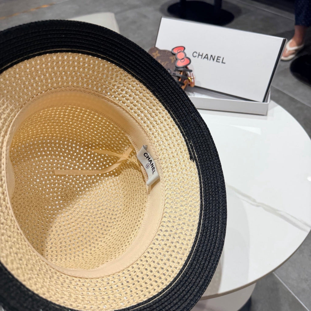 Chanel 26 Bucket Hat Beige in Straw 197777