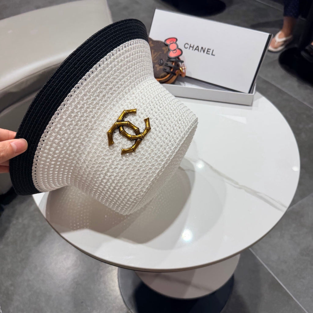 Chanel 26 Bucket Hat White in Straw 197775