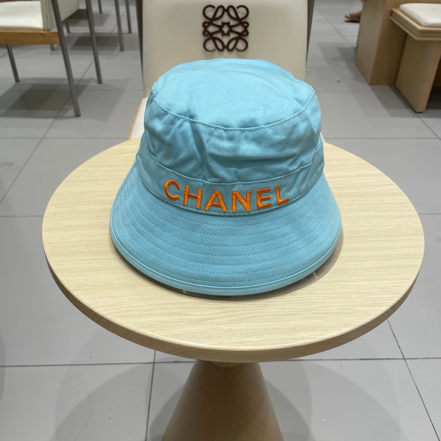 Chanel Bucket Hat Blue in Cloth 197812
