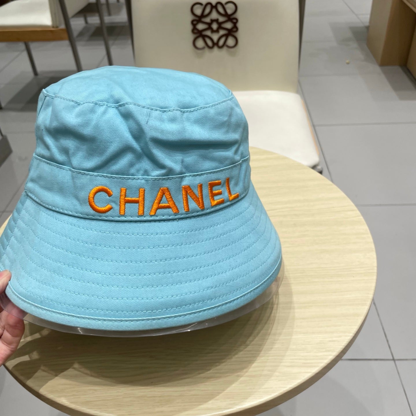 Chanel Bucket Hat Blue in Cloth 197812