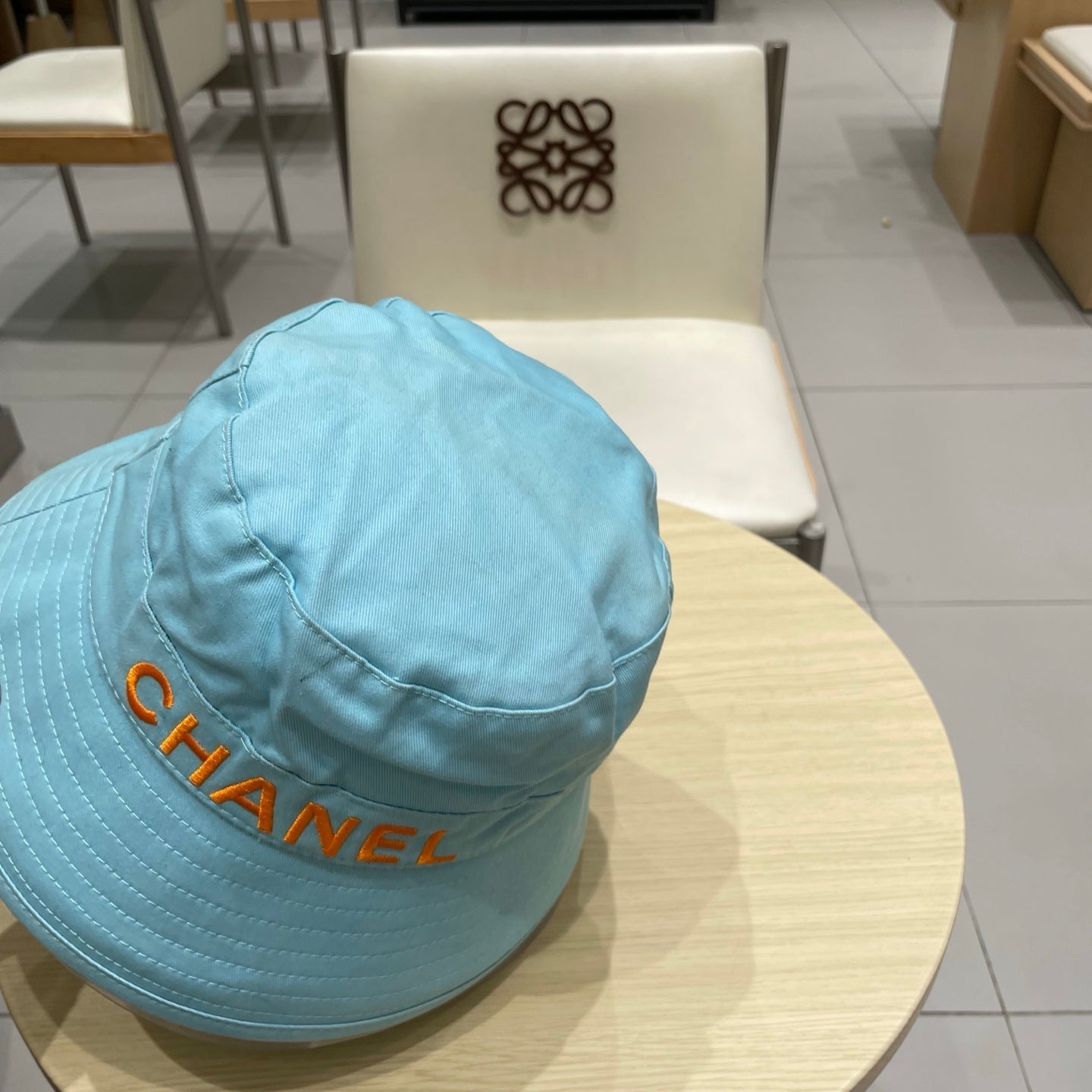 Chanel Bucket Hat Blue in Cloth 197812