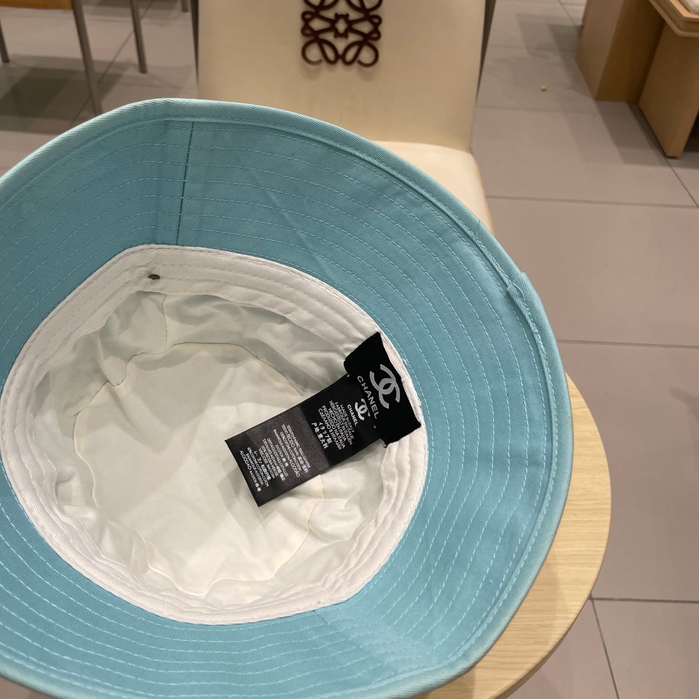 Chanel Bucket Hat Blue in Cloth 197812