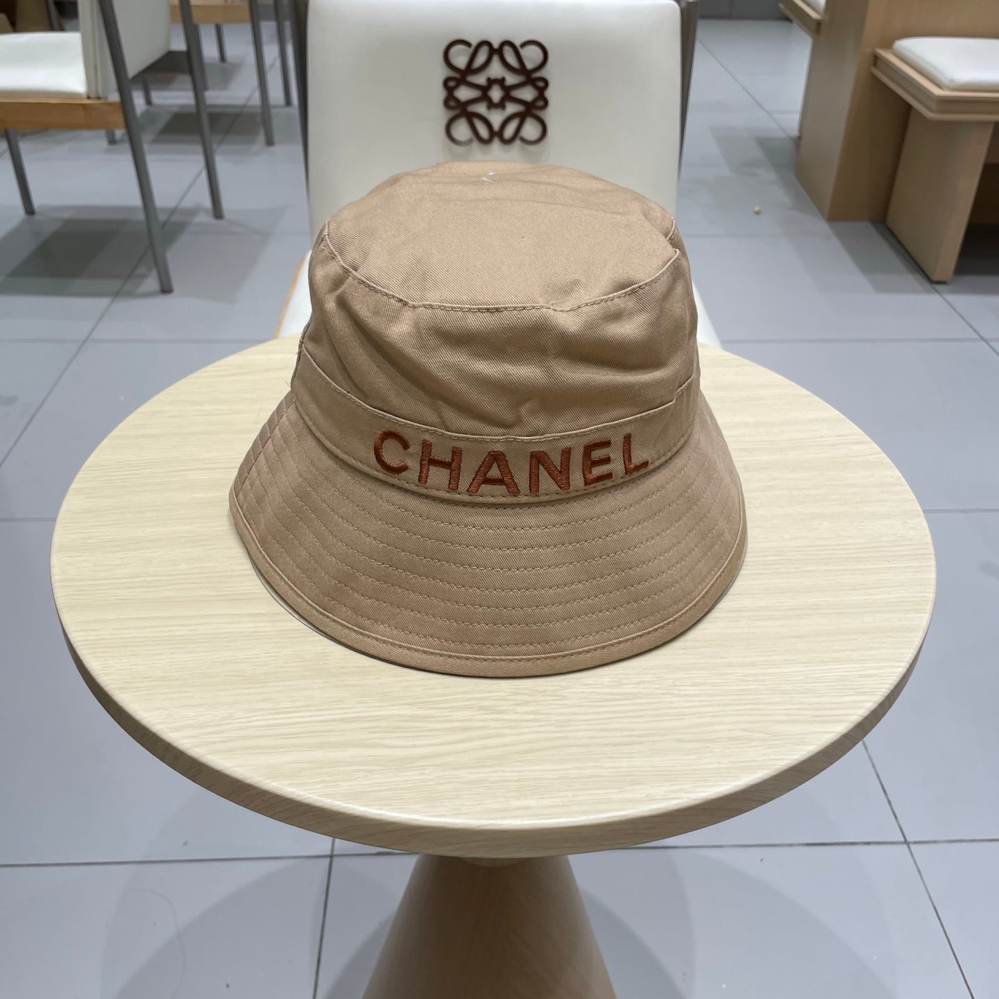 Chanel Bucket Hat Brown in Cloth 197813