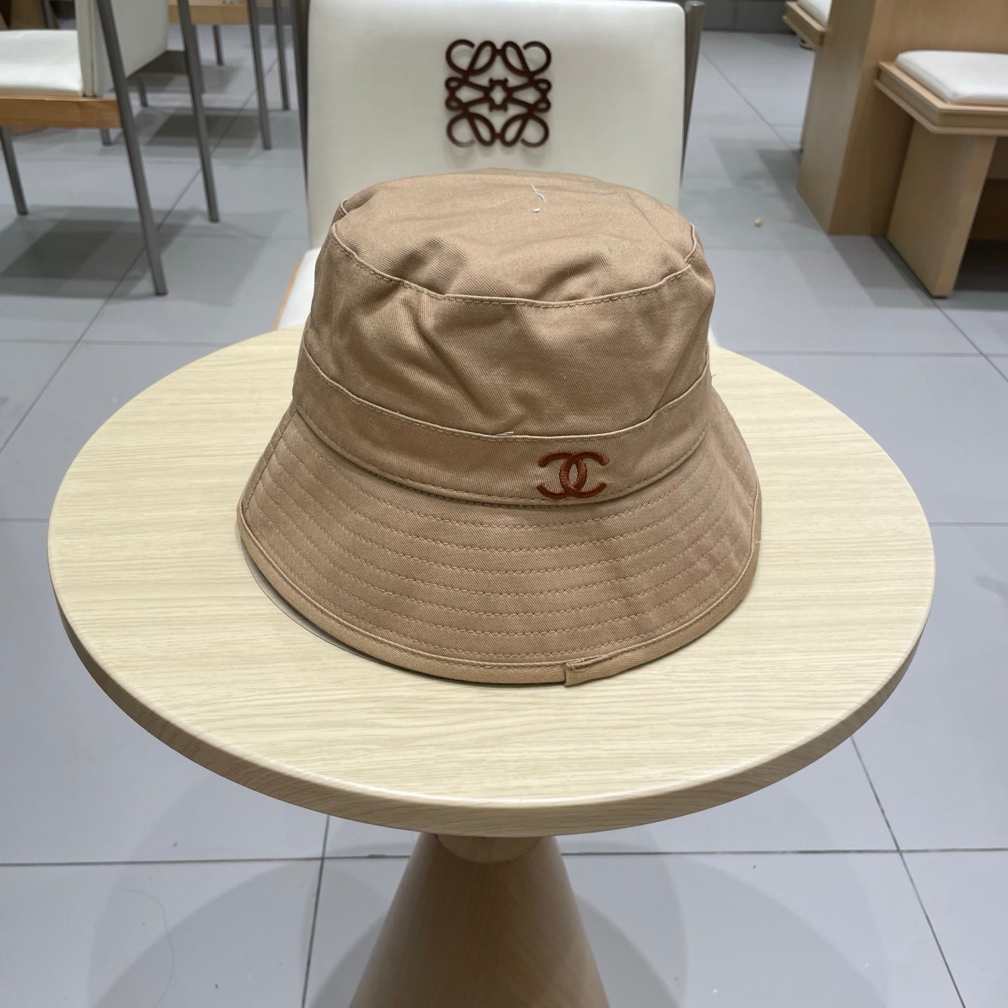 Chanel Bucket Hat Brown in Cloth 197813