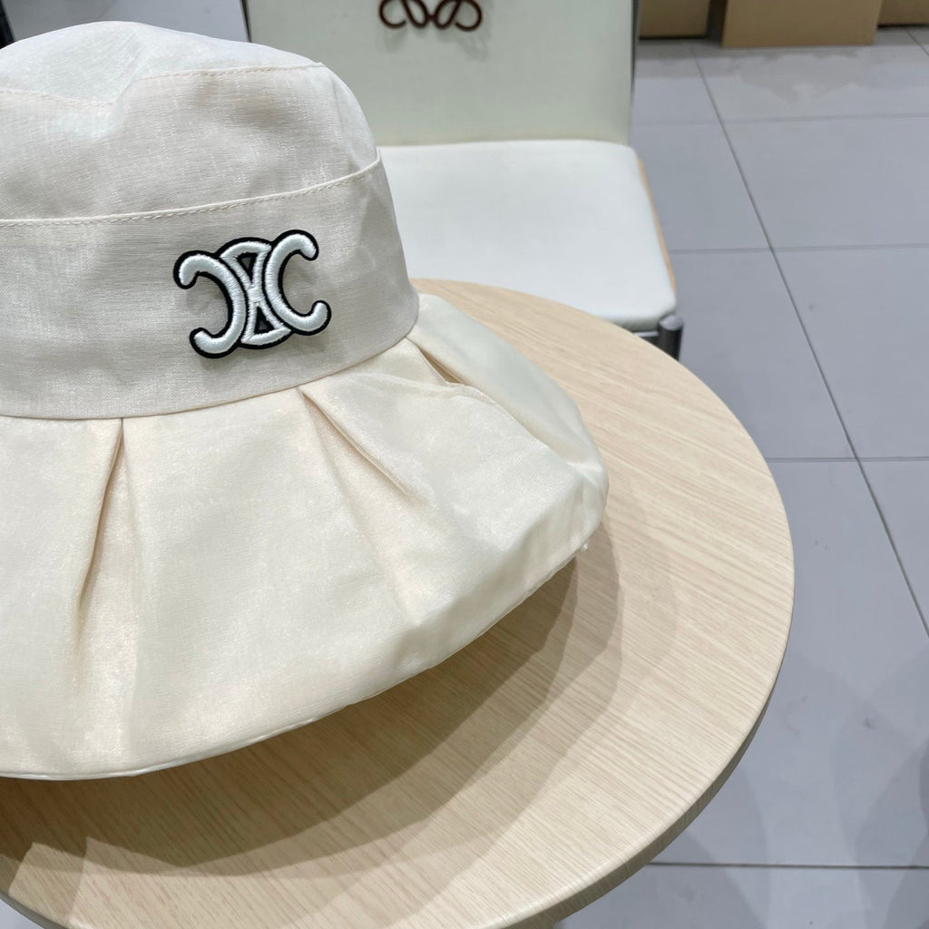 Chanel Bow-tie Bucket Hat White in Cloth 197805