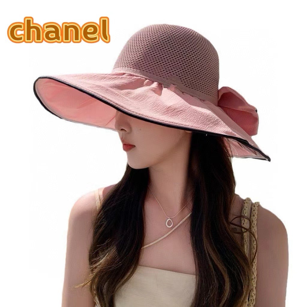Chanel Wide-brimmed Fisherman Hat Pink in Cloth 197792