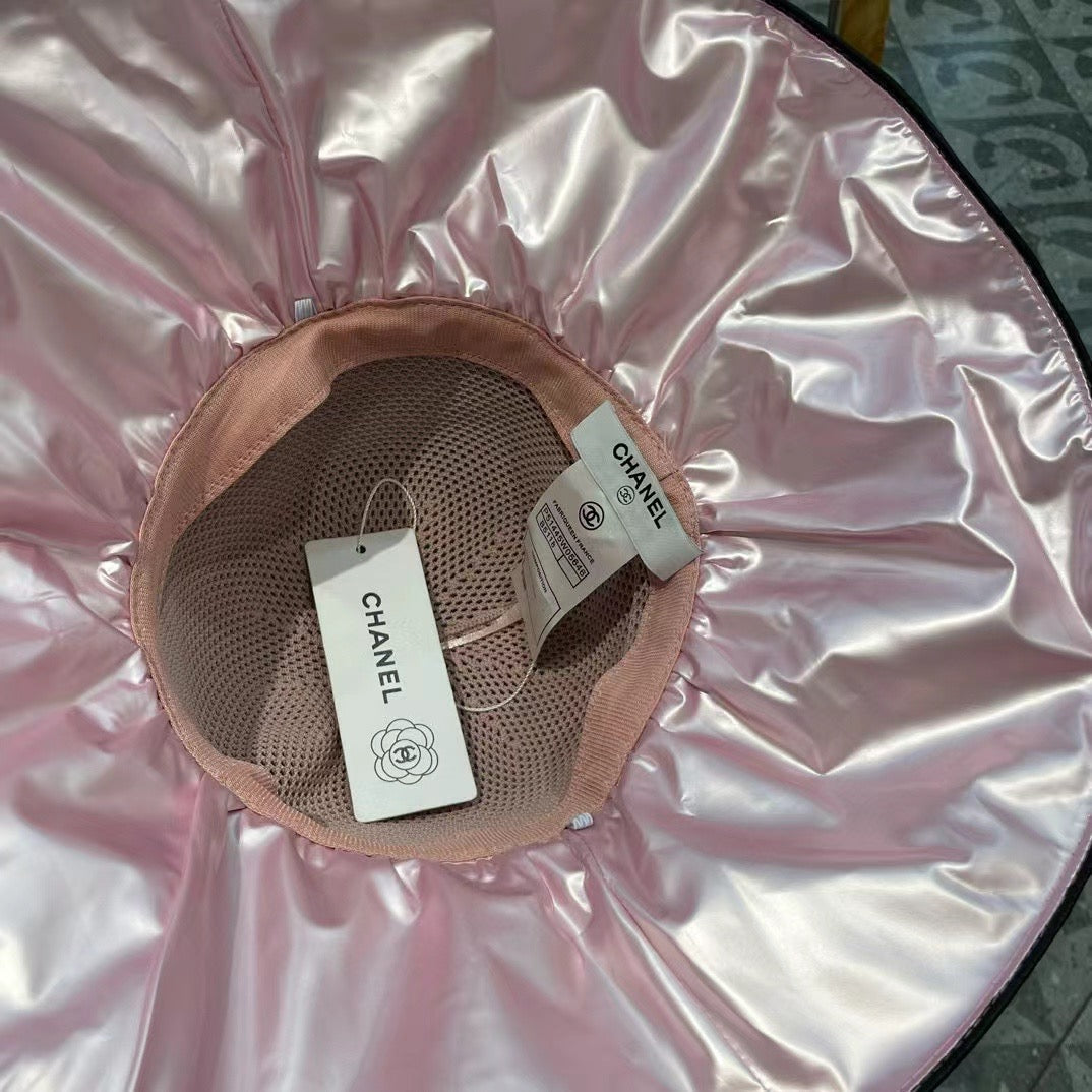 Chanel Wide-brimmed Fisherman Hat Pink in Cloth 197792