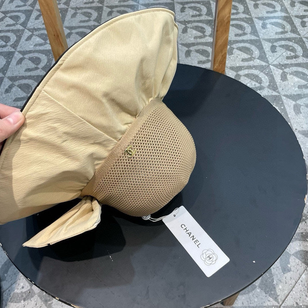 Chanel Wide-brimmed Fisherman Hat Beige in Cloth 197791