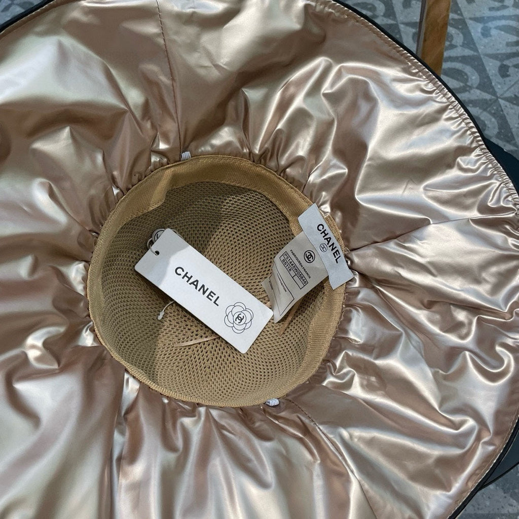 Chanel Wide-brimmed Fisherman Hat Beige in Cloth 197791