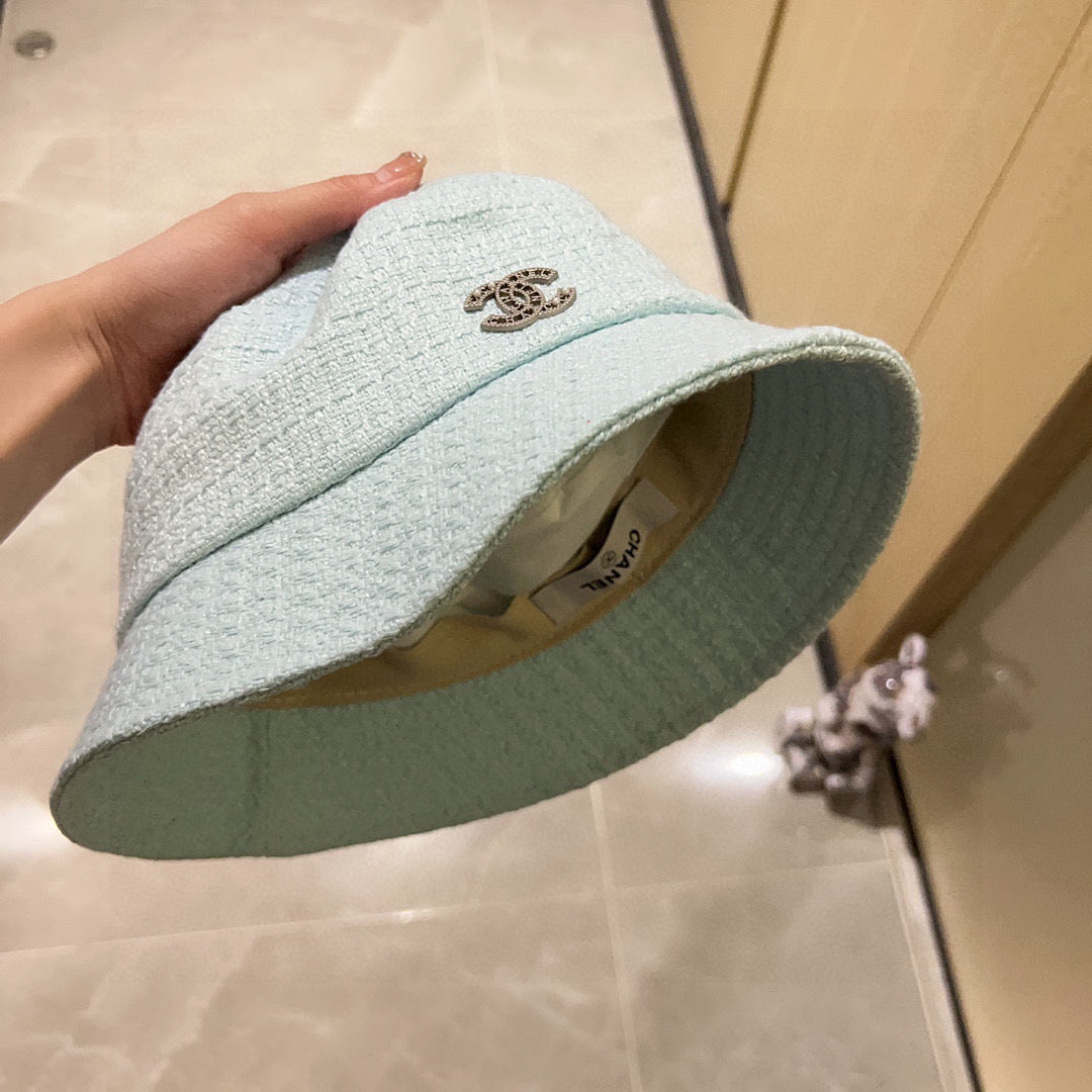 Chanel  Fisherman's Hat Mint Green in Cloth 197683