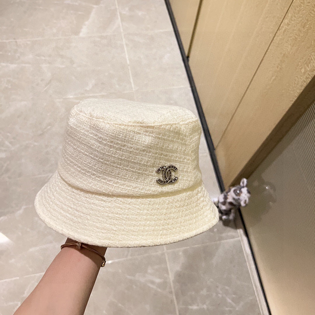 Chanel  Fisherman's Hat White in Cloth 197682