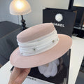 Chanel Wide Brim Hat Pink in Mesh 197603