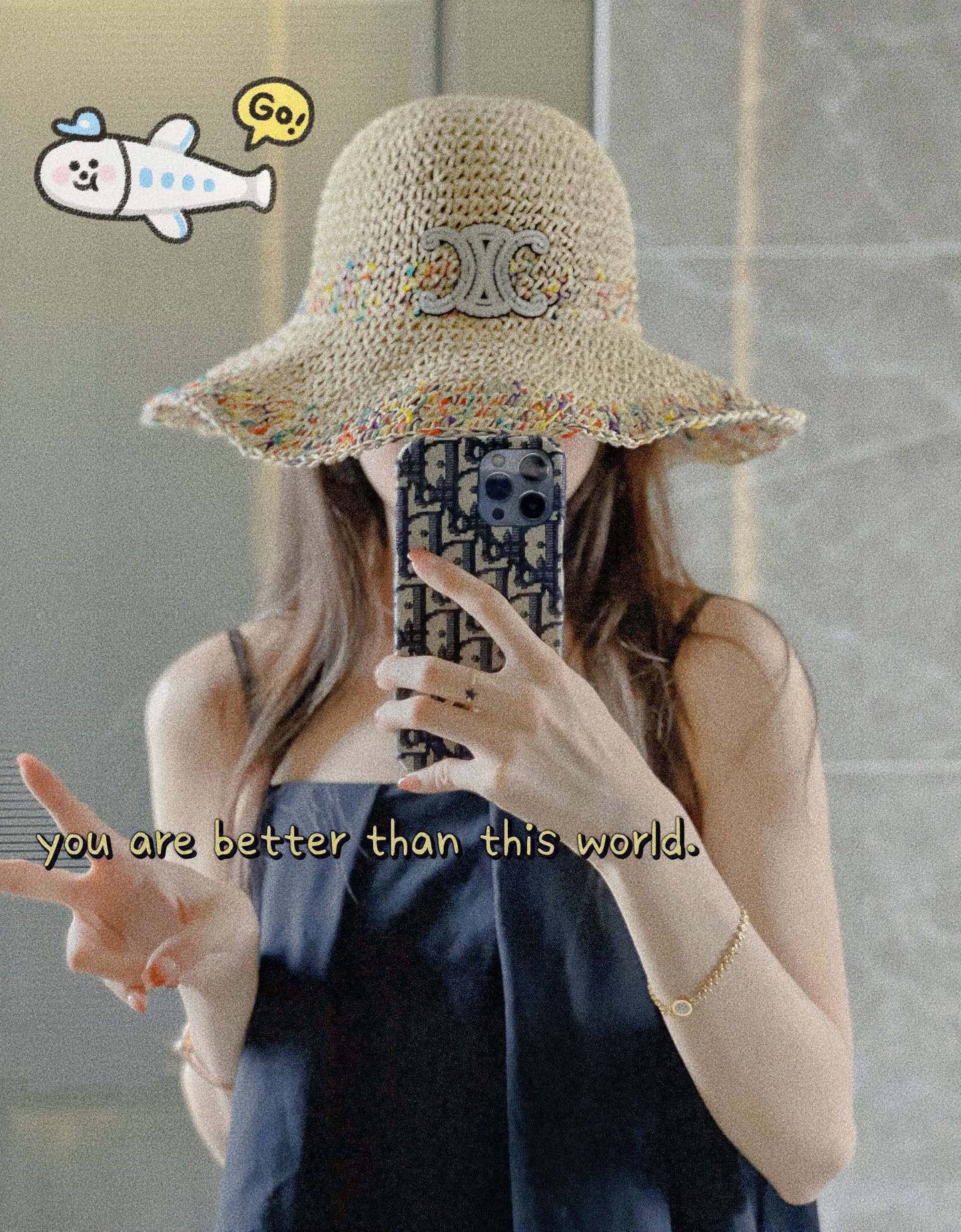 Celine Fisherman's Hat Beige in Straw 197689