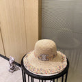 Celine Fisherman's Hat Beige in Straw 197689