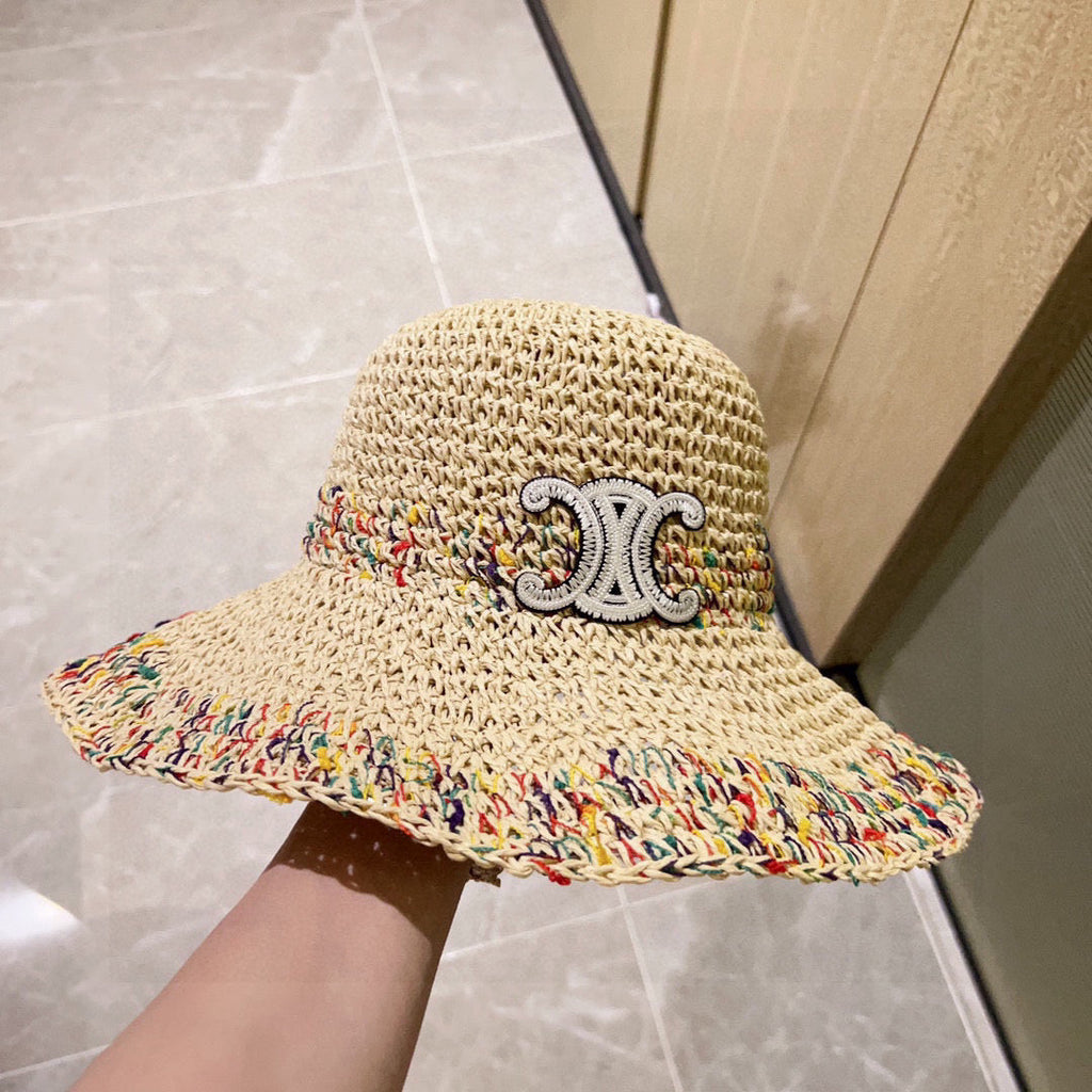 Celine Fisherman's Hat Beige in Straw 197689