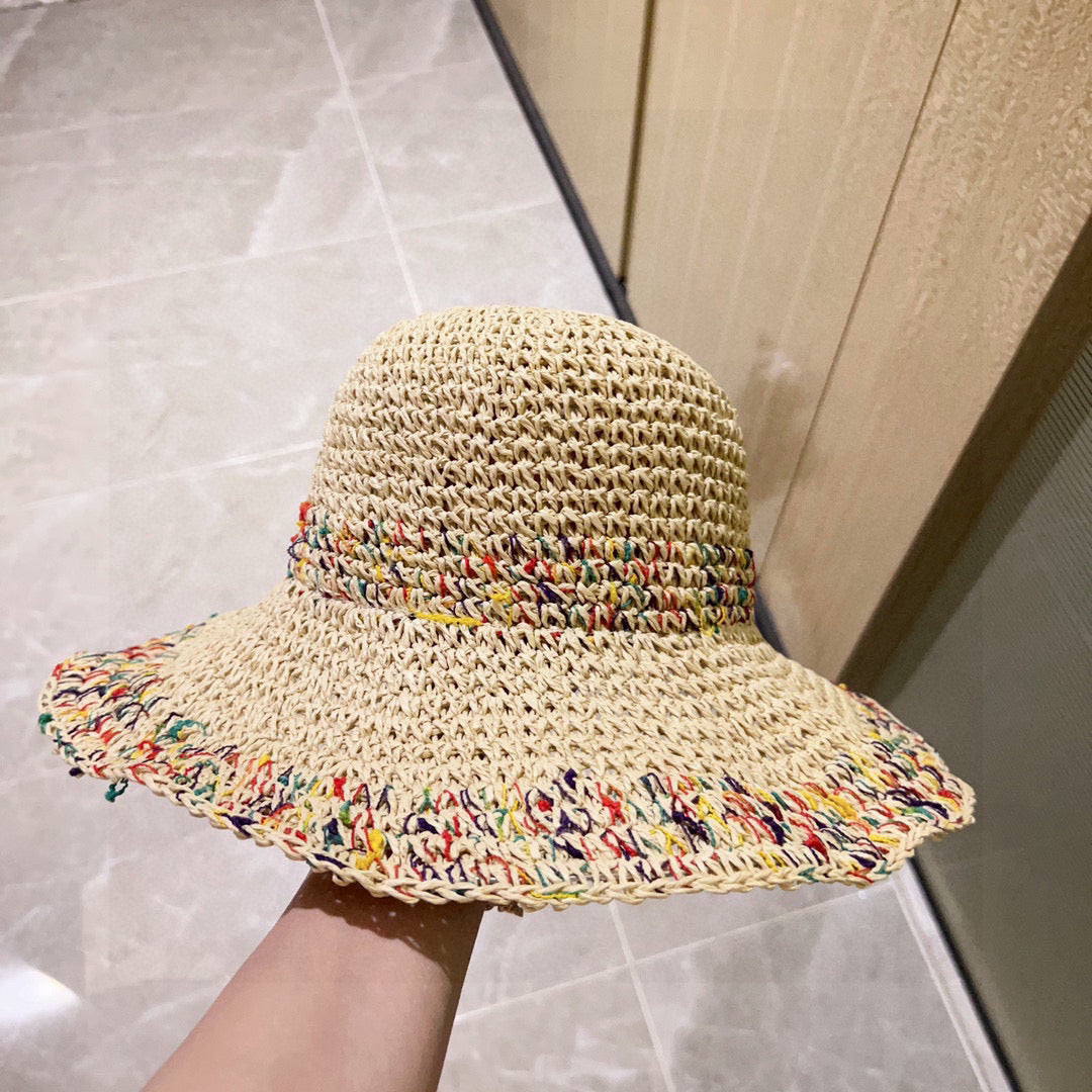 Celine Fisherman's Hat Beige in Straw 197689