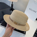 Celine Fedora Hat Beige in Straw 197602