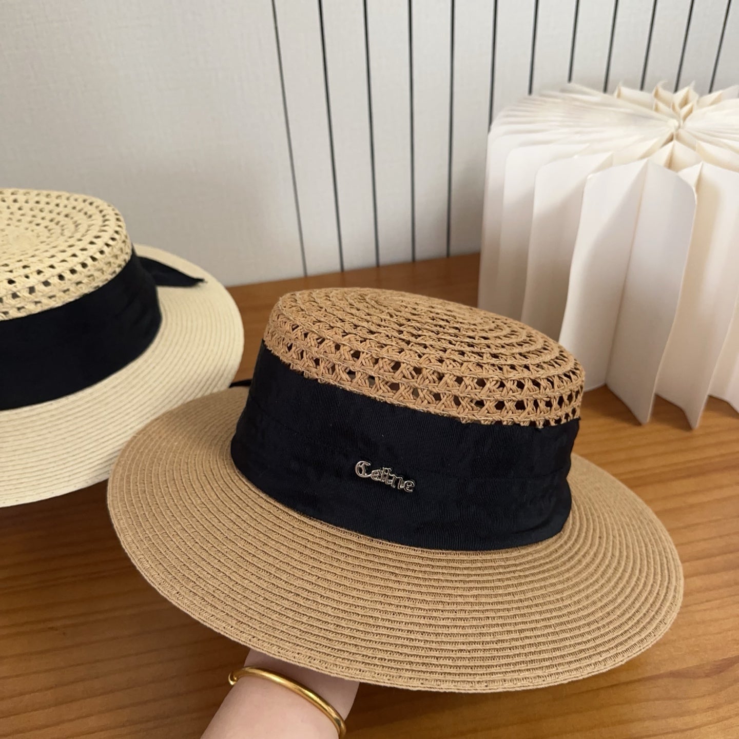 Celine Straw Hat Camel 197262