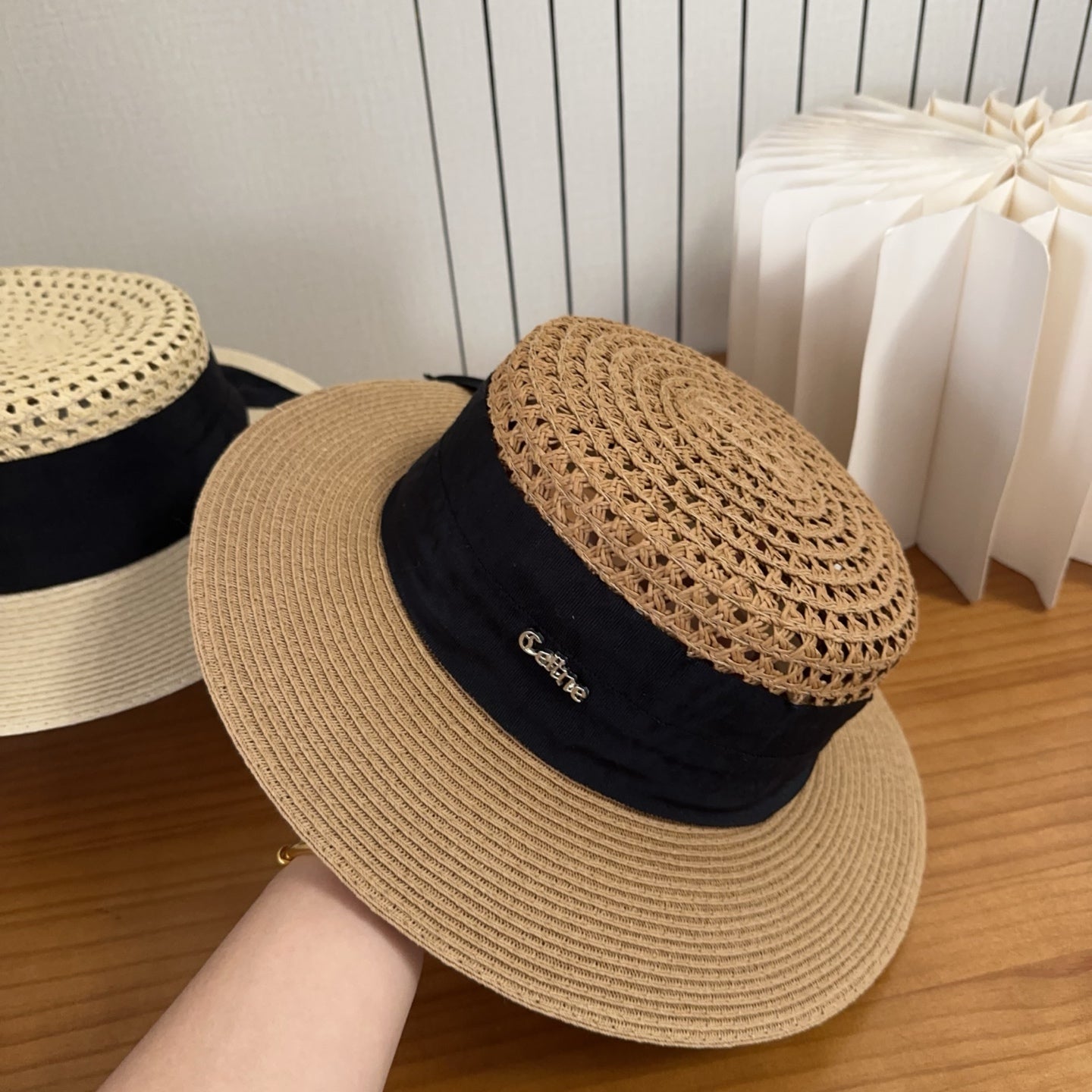 Celine Straw Hat Camel 197262