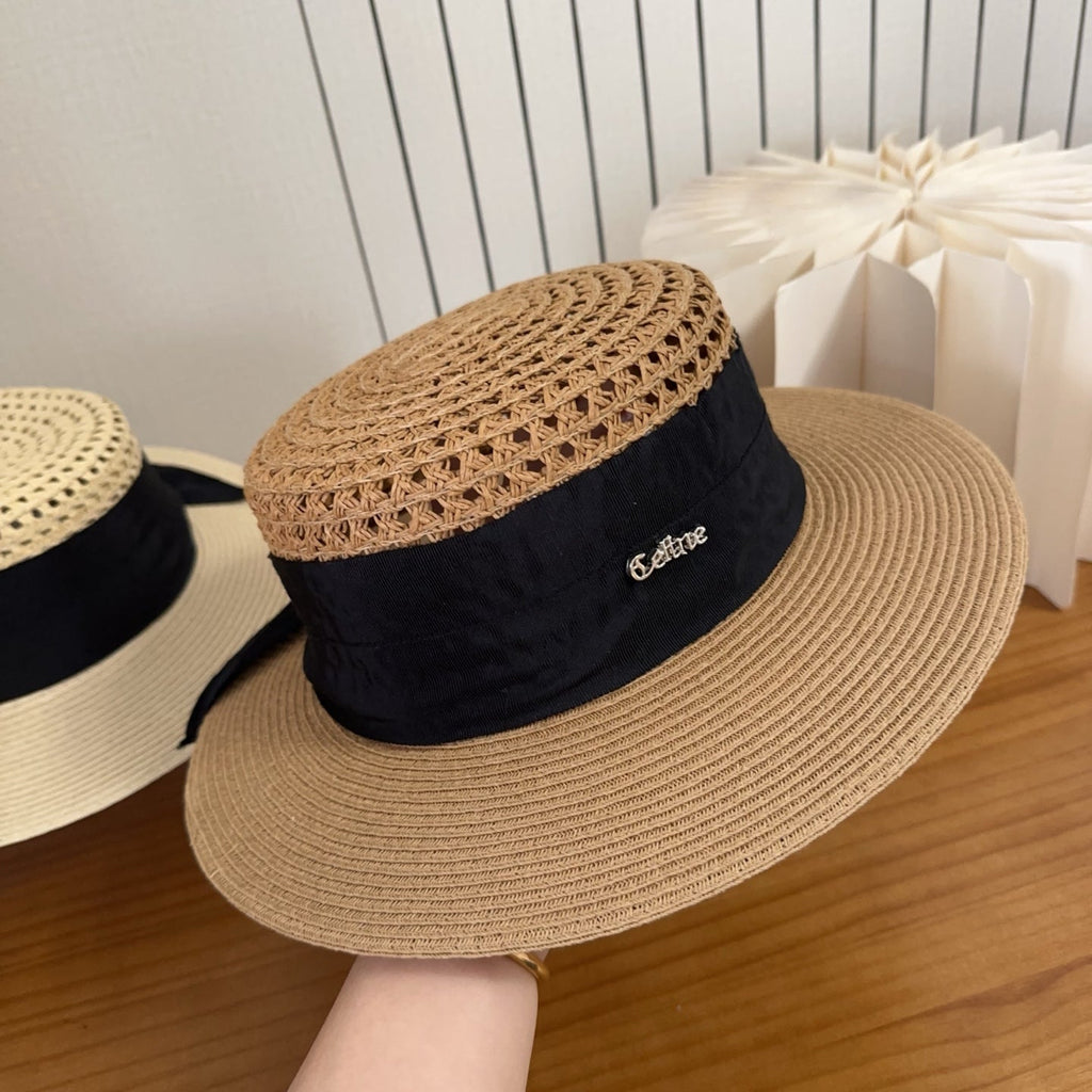 Celine Straw Hat Camel 197262