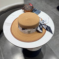 Chanel Flat-top Camel Straw Hat 201531