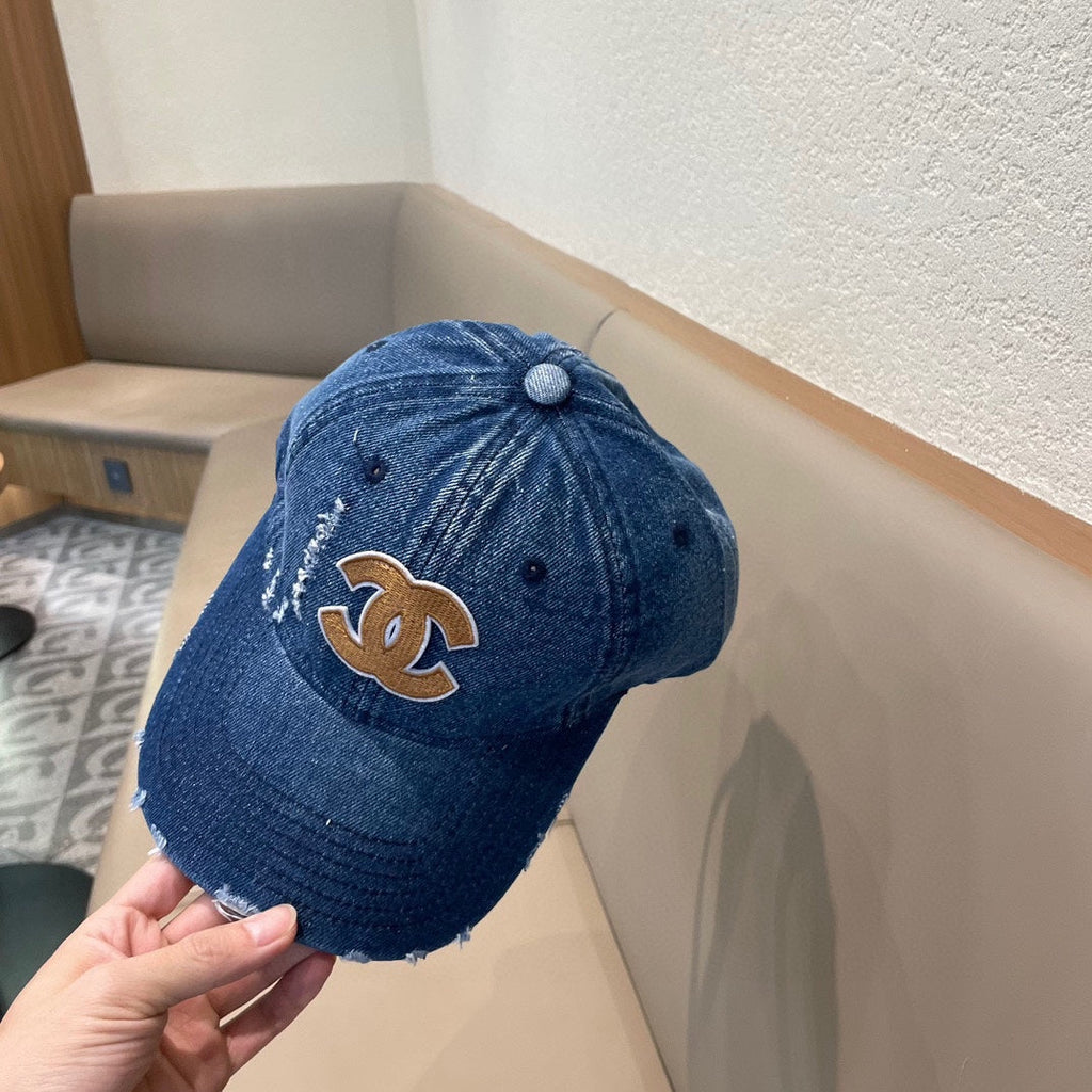 Chanel Baseball Cap Blue in Denim 205643