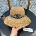 Chanel Bucket Hat Camel in Straw 205631
