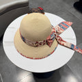 Chanel Hat with Ribbon bow Beige in Straw 205600