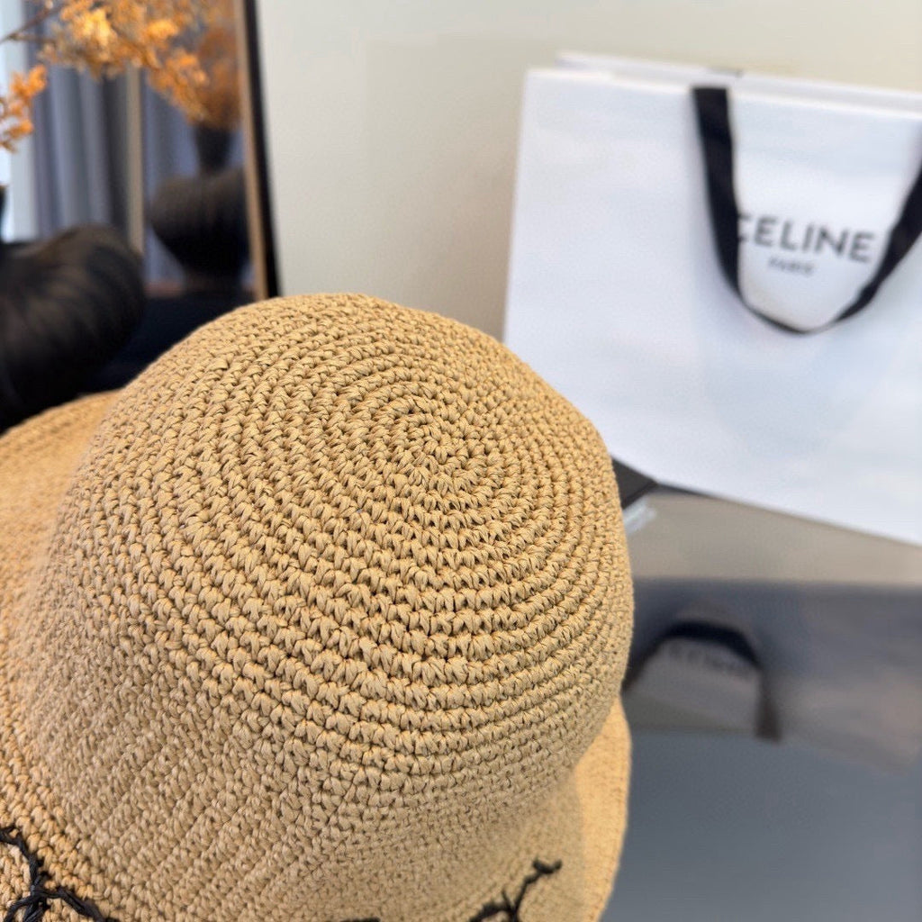 Chanel Summer Folding Hat Camel in Straw 205440