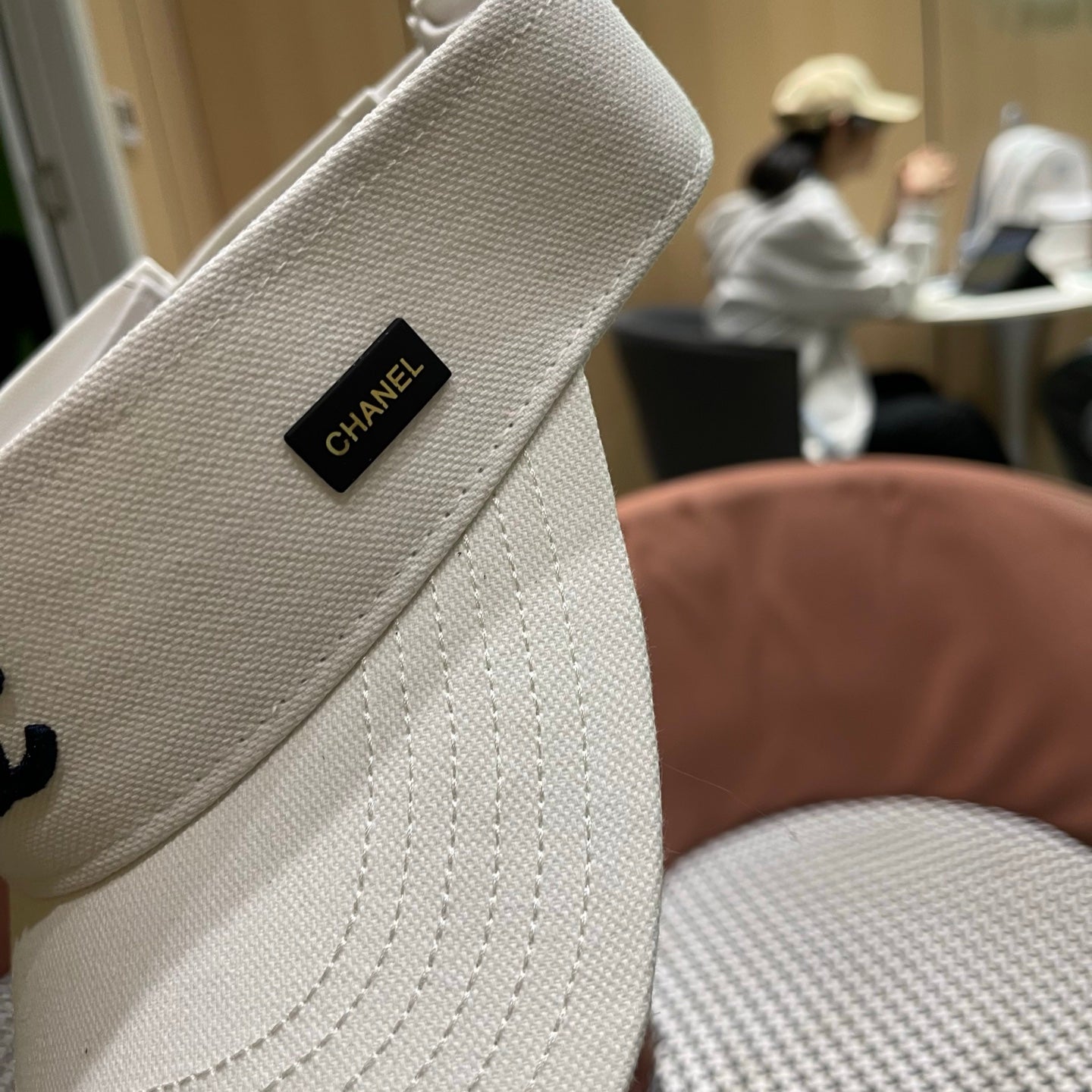 Chanel Baseball Cap White in Canvas 205289