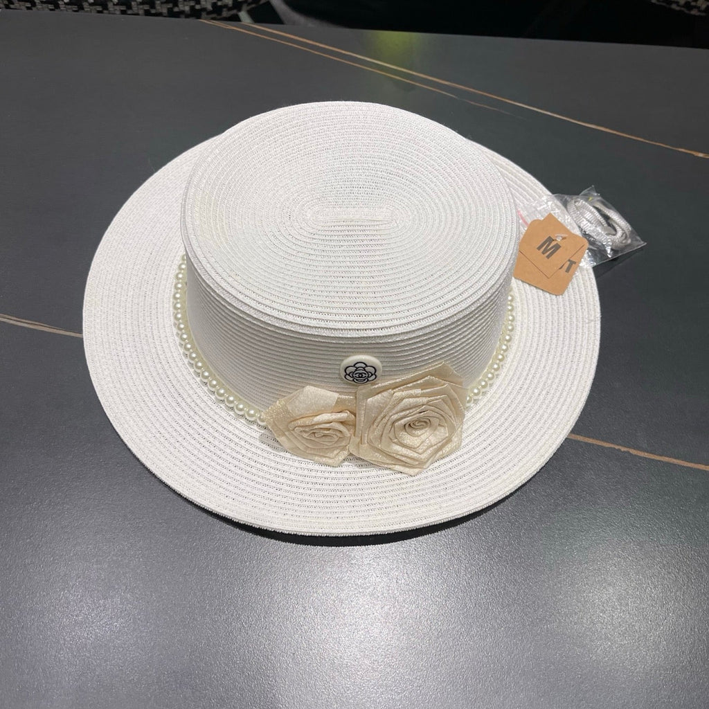 Chanel Summer Sunscreen Hat White in Weaving 205281