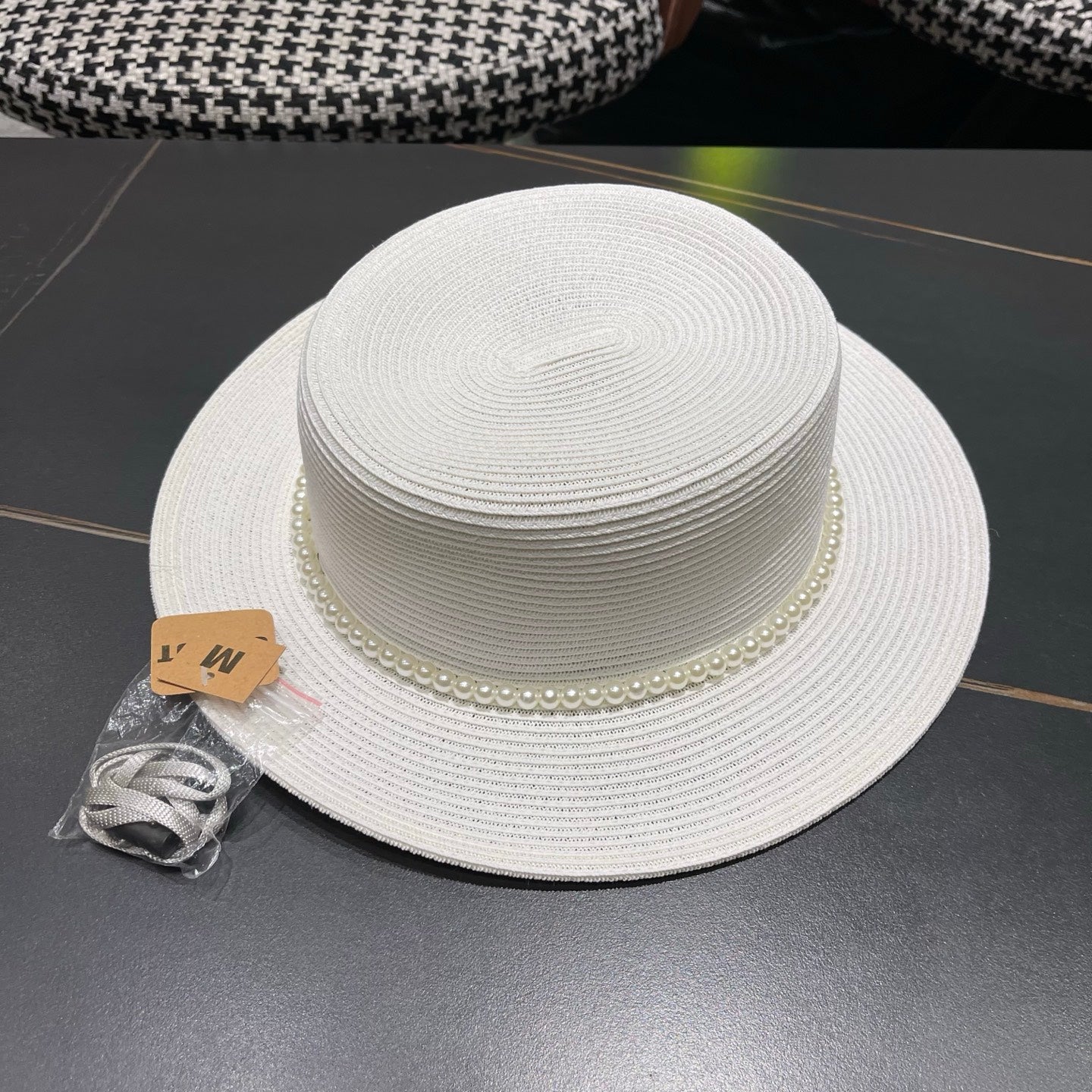 Chanel Summer Sunscreen Hat White in Weaving 205281