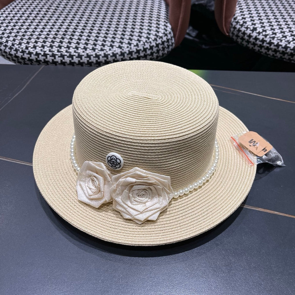 Chanel Summer Sunscreen Hat Ivory in Weaving 205280