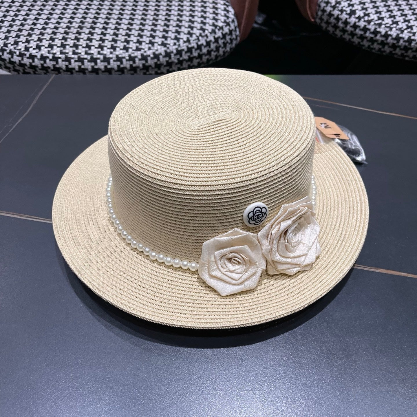 Chanel Summer Sunscreen Hat Ivory in Weaving 205280