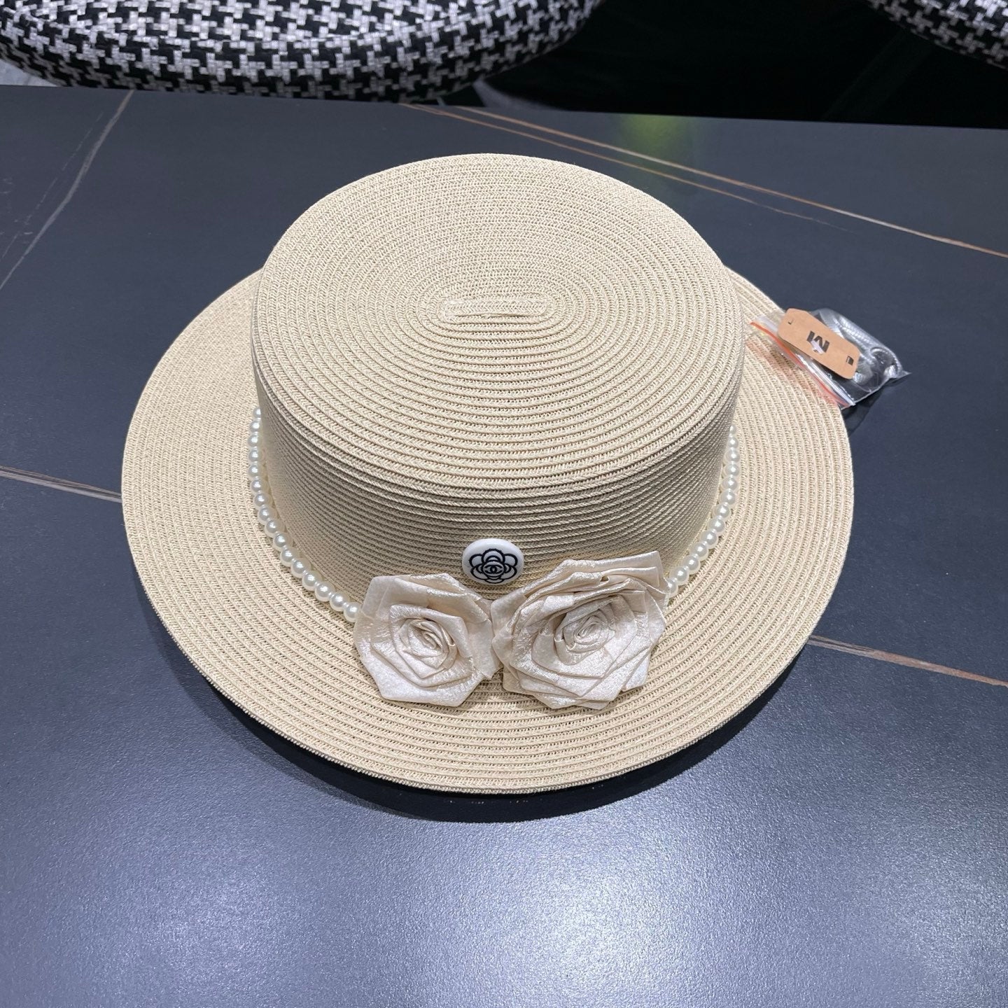 Chanel Summer Sunscreen Hat Ivory in Weaving 205280