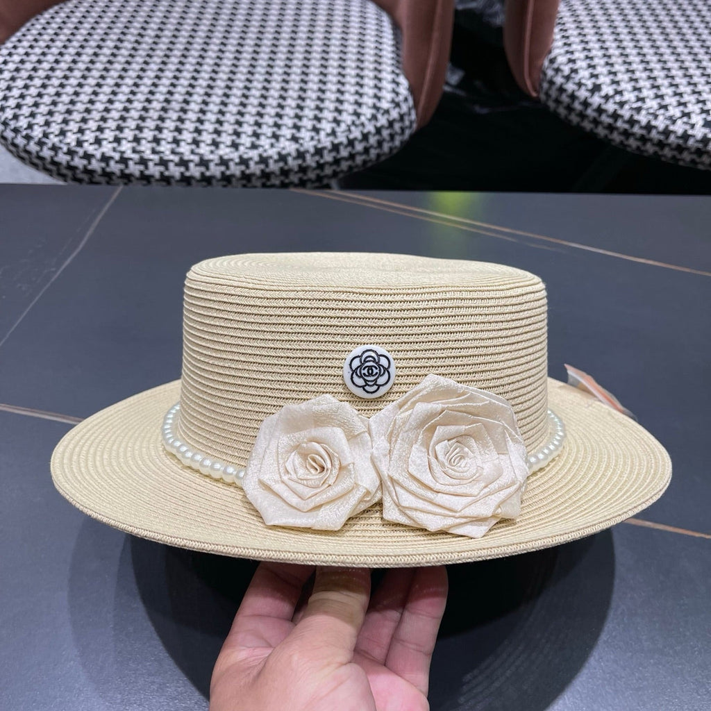 Chanel Summer Sunscreen Hat Ivory in Weaving 205280
