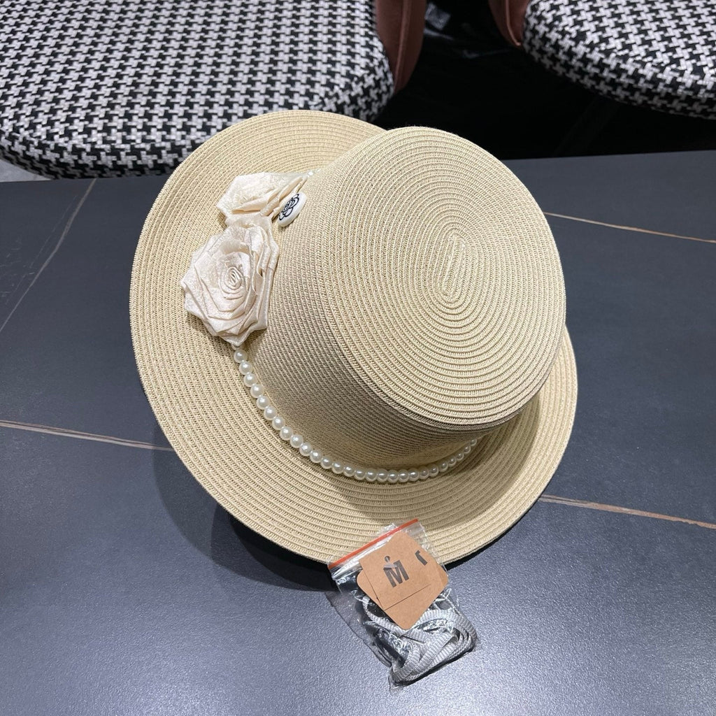 Chanel Summer Sunscreen Hat Ivory in Weaving 205280
