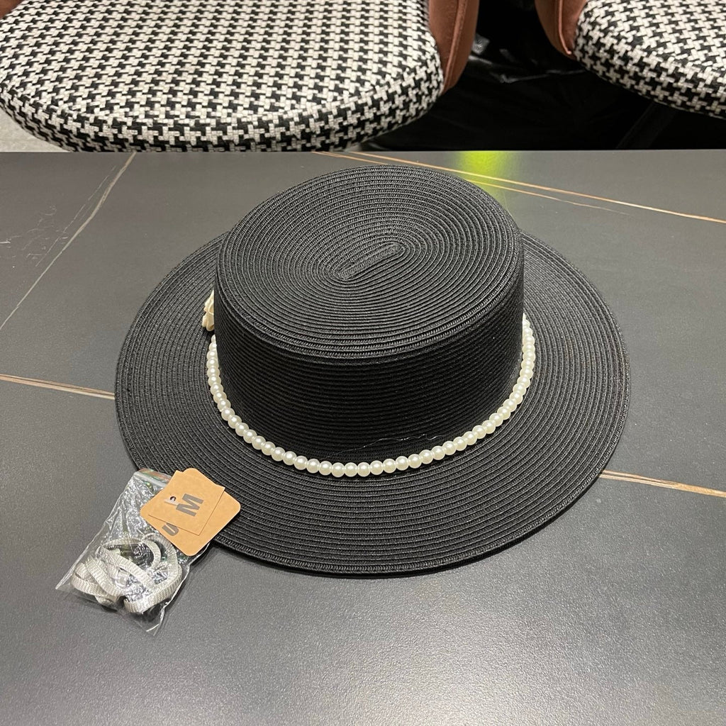 Chanel Summer Sunscreen Hat Black in Weaving 205279