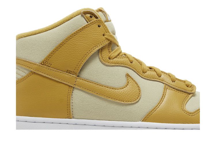 Nike Dunk High Wheat Gold Safety Orange