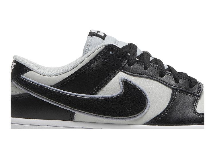 Nike Dunk Low Chenille Swoosh Black Grey
