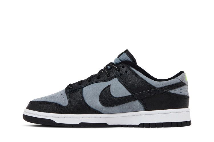 Nike Dunk Low Black Cool Grey Volt Mini Swoosh